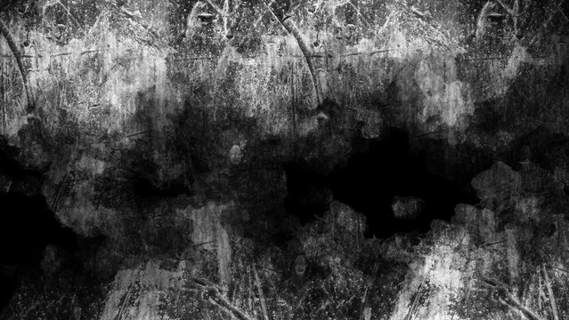 Grunge texture with dark gray and white tones.