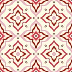 Ikat ethnic traditional seamless pattern on background.