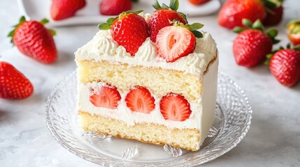 Strawberry Shortcake with Whipped Cream