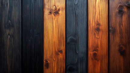 Dark and Light Wood Planks Texture