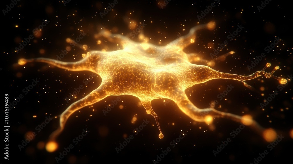 Aufkleber glowing nebula explodes in a cosmic dance of light and dark. generative ai