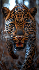 Obraz premium close up portrait of a leopard