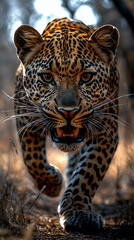 Obraz premium close up portrait of a leopard