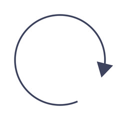 線画で表現された読み込みのアイコン