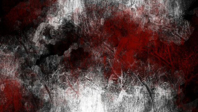 Grunge texture, red, black, white, abstract, dark, textured.