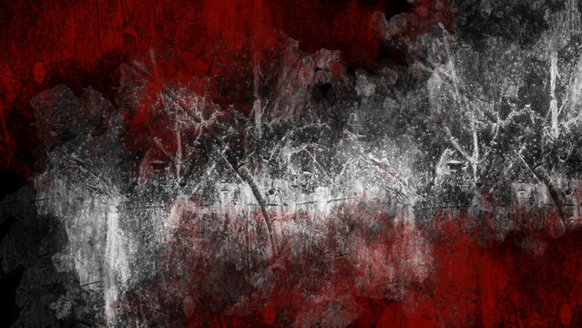 Grunge texture, red and gray, abstract, weathered, distressed.