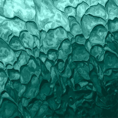 3d Aqua Teal Blue textured wallpaper background template. Vector Aqua Teal Blue textured background banner. Abstract ice water textured glass effect wallpaper