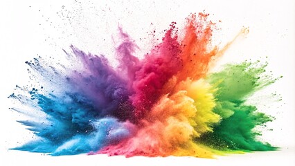 Fototapeta premium Vibrant Swirling Clouds, Rainbow hues, Dynamic smoke, Colorful Motion V11