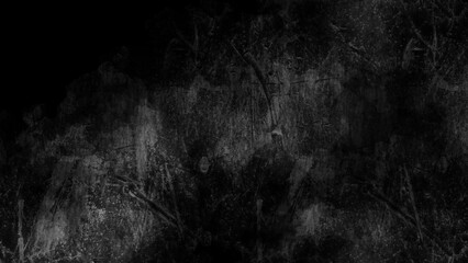 Dark textured background with scratches and marks.