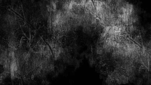 Black and white abstract background with textured surface.