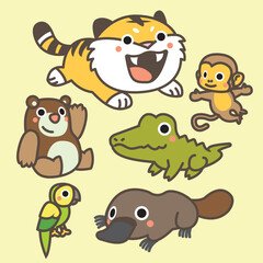 Cute Animal Vector illustration