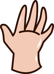 Fototapeta premium Hand cartoon