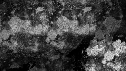 Black and white abstract texture with spots.
