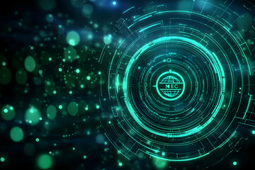 Obraz premium Abstract Background - NEC Global Technology Illustration