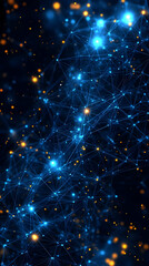 Obraz premium Abstract Background - Network Connections, Data, Technology