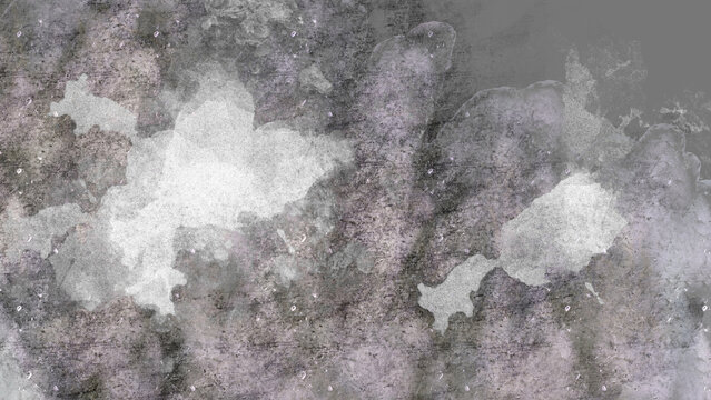 Gray background with white watercolor stains.