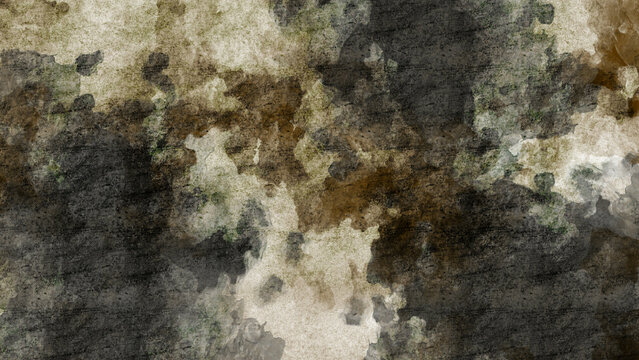 Grunge texture, dark gray, white, green, brown.
