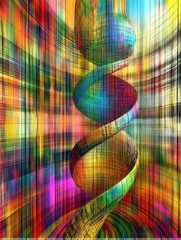 Vibrant Spiral Design