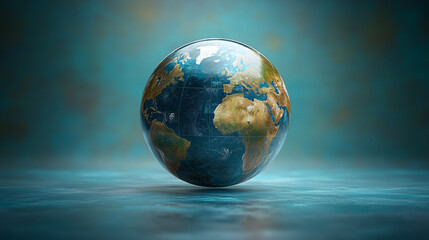 Fototapeta premium earth on a dark background 
