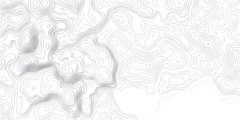 Fototapeta premium Black and white lines seamless Topographic map patterns, topography line map. Vintage outdoors style. The stylized height of the topographic map contour in lines and contours isolated on transparent