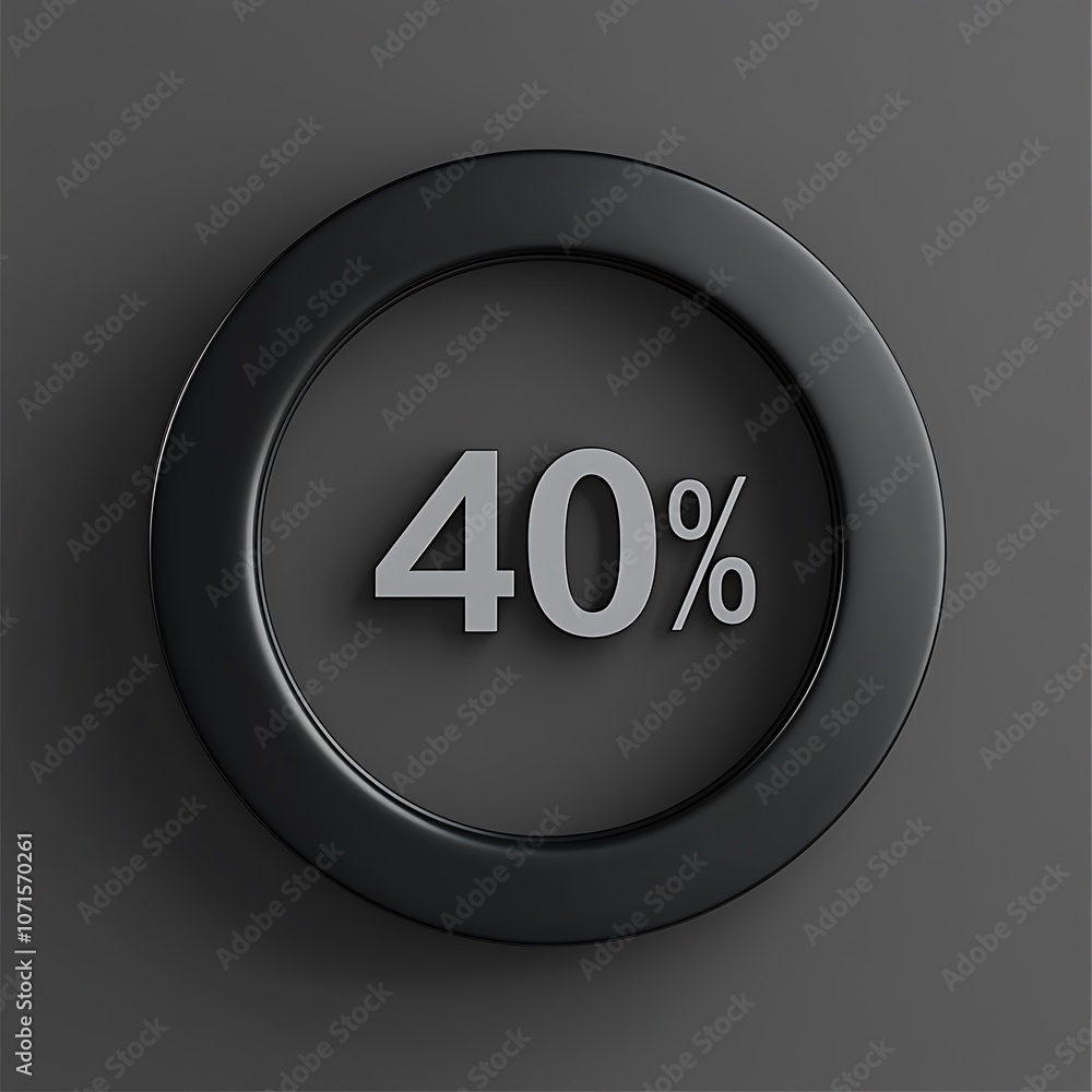 Poster a circular progress indicator displaying 