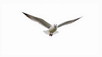 Obraz premium High-Quality Stock Photo of Seagull Isolated on White Background - Perfect for Wildlife and Nature Projects