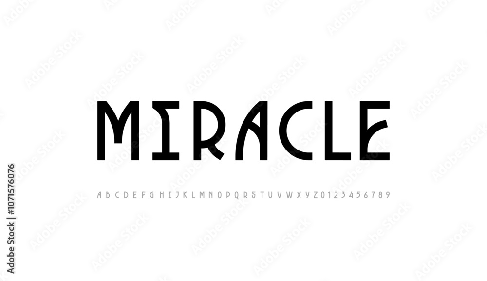 Poster modern font uppercase alphabet made modern style, trendy letters from a to z and numbers from 0 to 9