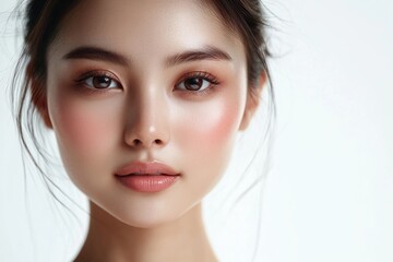 Naklejka premium beautiful face woman