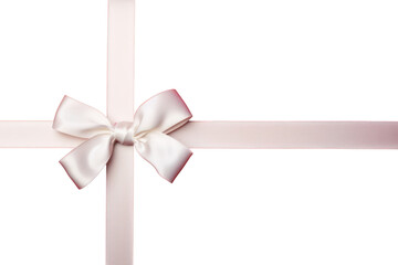 Fototapeta premium PNG White ribbon present gift red.