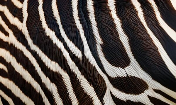 Close up of zebra skin.