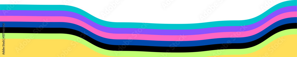 Poster gradient wave element