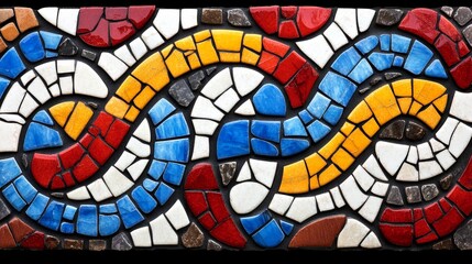Fototapeta premium Abstract Colorful Mosaic Tile Art Background Texture