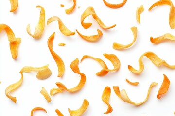 Obraz premium Crispy, orange, and sweet potato chips.