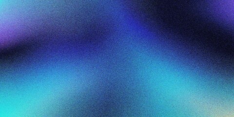 Fototapeta premium Colorful blue and purple gradient background, grainy noise texture gradient