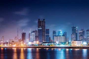 Mumbai City skyline during night © ANIMESH