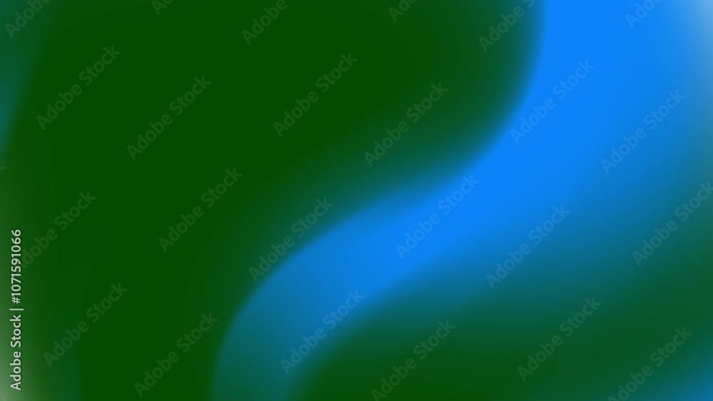 Poster abstract blue and green gradient background blending smoothly, creating a serene and calming visual 