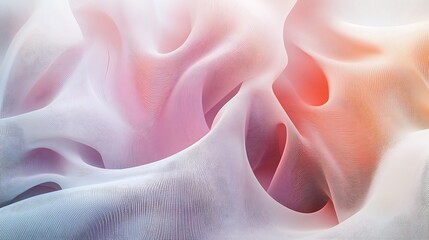 Smooth, abstract 3D wireframe background with intersecting lines and soft color gradients, providing depth