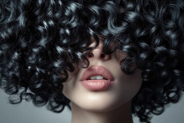 Fototapeta premium thick wavy hair