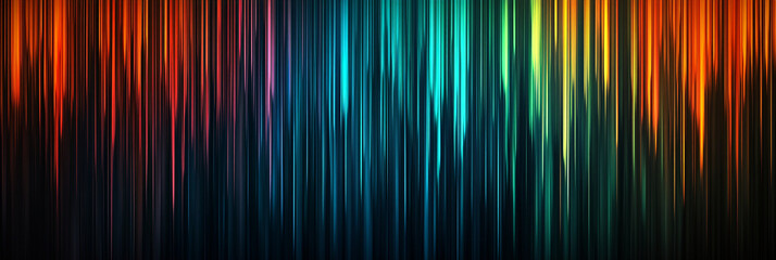 Vibrant and colorful vertical lines create stunning abstract background, reminiscent of northern lights, evoking sense of wonder and beauty