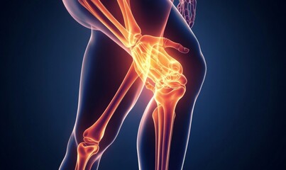 Obraz premium Discover knee arthritis, joint pain, and inflammation. Treat osteoarthritis and rheumatoid disease with surgery, injections, and rehabilitation for optimal health and support