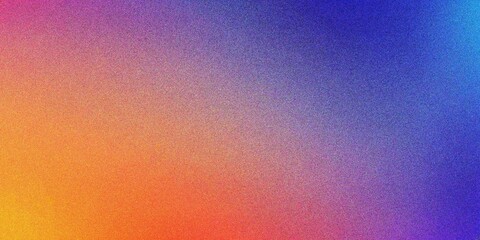 Fototapeta premium Colorful blue and purple gradient background, grainy noise texture gradient