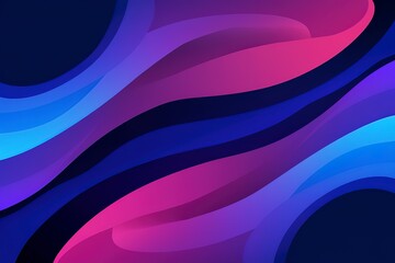 A background with an abstract design of flowing curves in purple, blue, and yellow
