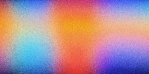 Fototapeta premium Colorful blue and purple gradient background, grainy noise texture gradient