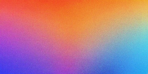 Fototapeta premium Colorful blue and purple gradient background, grainy noise texture gradient