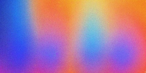Fototapeta premium Colorful blue and purple gradient background, grainy noise texture gradient