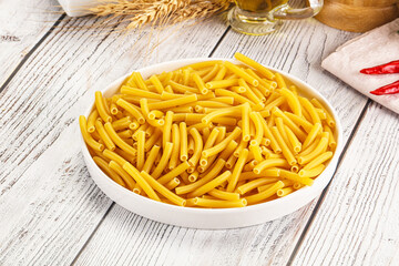 Italian pasta Maccherony for cooking