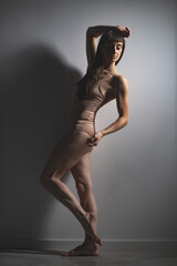 Graceful Dancer Posing with Elegance and Poise