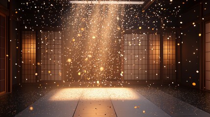 日本の煌びやかな部屋