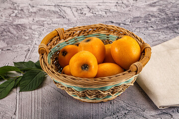 Ripe sweet juicy medlar fruit