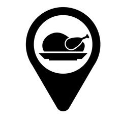 Restaurant Location Maps Icon